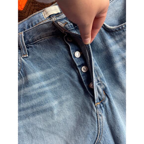 Favorite Daughter NWOT The Sunny Low Slung Denim Maxi Skirt sz 33 - Picture 6 of 11